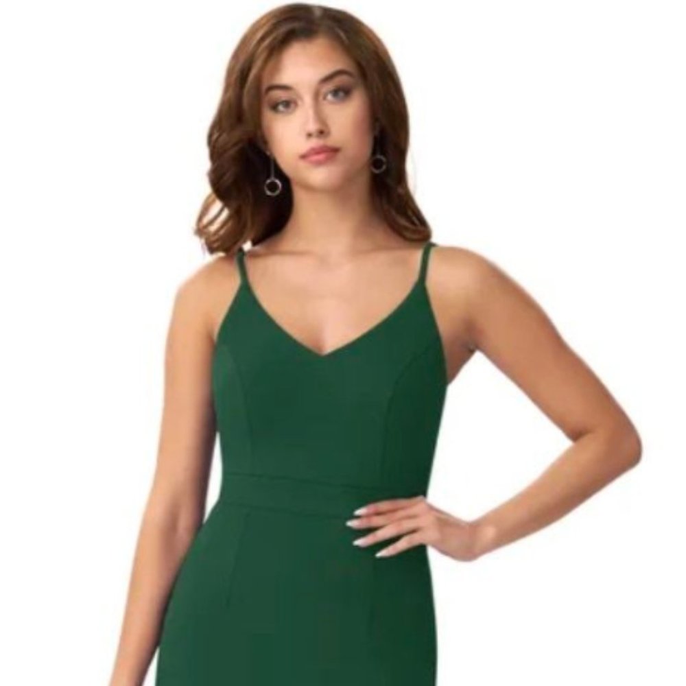 Azazie Irina Green Bridesmaid Dress Size 4